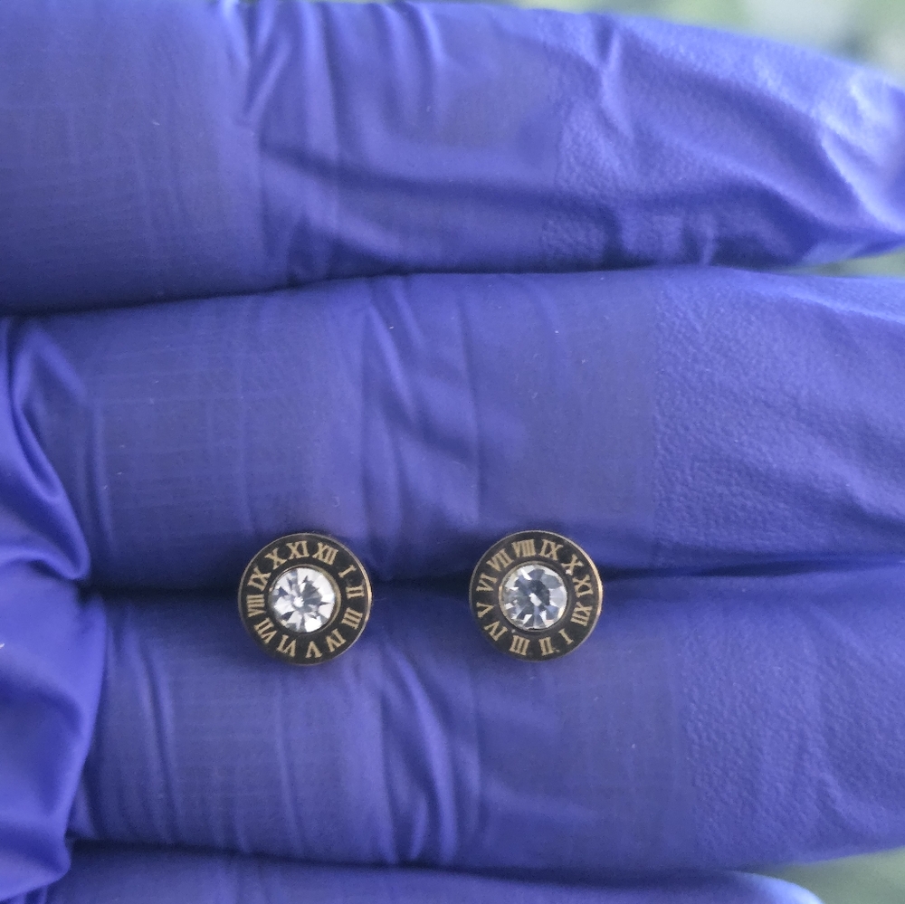 18k gold plated stainless steel earrings